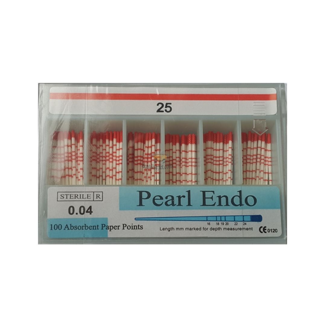 Pearl Dent Endo Paper Points Taper (Açılı) 100 Adet